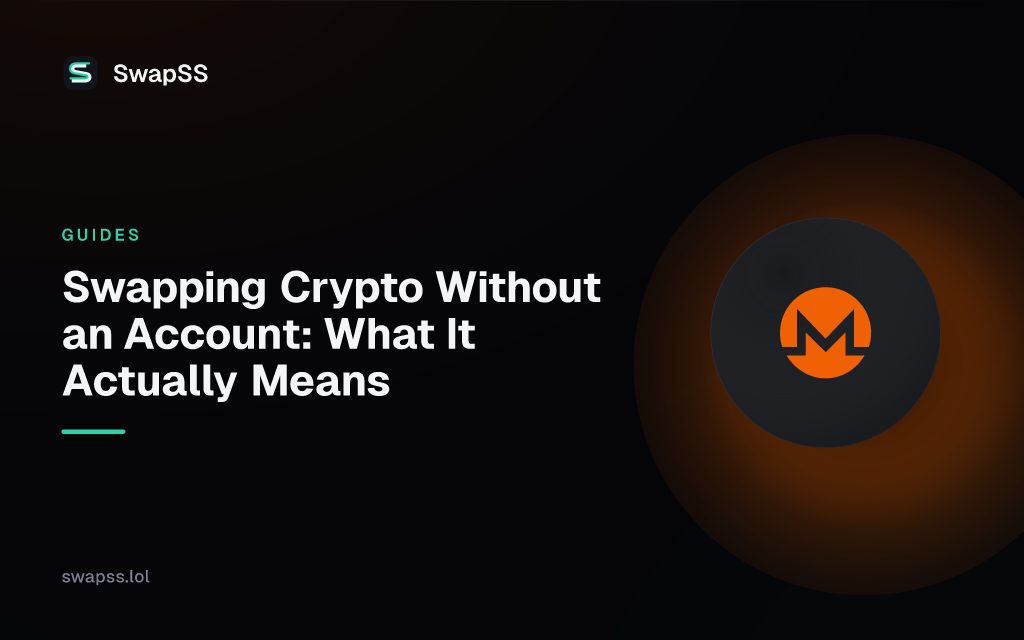 Swapping Crypto Without an Account: What It Actually Means